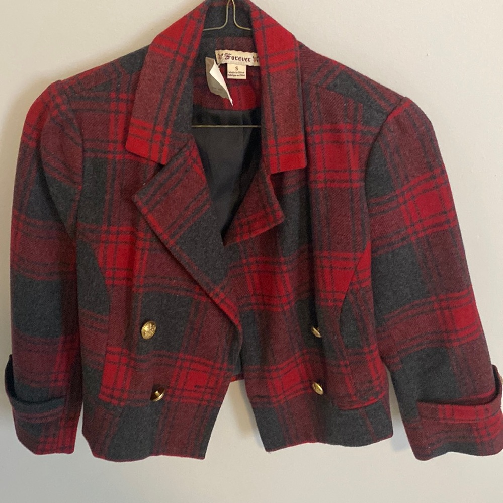 New Vintage plaid jacket